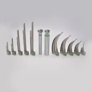 Set of MTR Fiber Optic Laryngoscope Blades from MM Medical Supply.