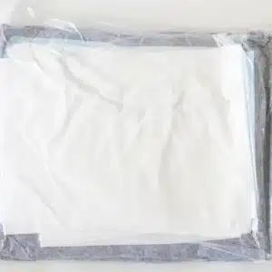 Fluid Resistant Heavy Duty Bedding Set – Dark Blue & White