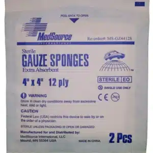Sterile Gauze Pads - 2 inch by 2 inch from MM Medical Supply